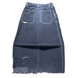 VINTAGE JNCO 179 SMOKE STACKS CORDUROY PANTS Dark Gray SIZE 31x27 USA Easy Wide